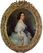Franz Xaver Winterhalter Anna Dollfus, Baronne de Bourgoing oil on canvas